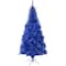 Artificial Tinsel Christmas Tree - 7' - Blue - Unlit